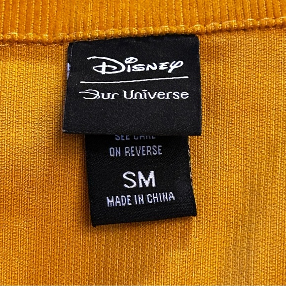 Disney Mustard Button Down Corduroy Shirt Winnie The Pooh Embroidered Size S - Picture 3 of 12